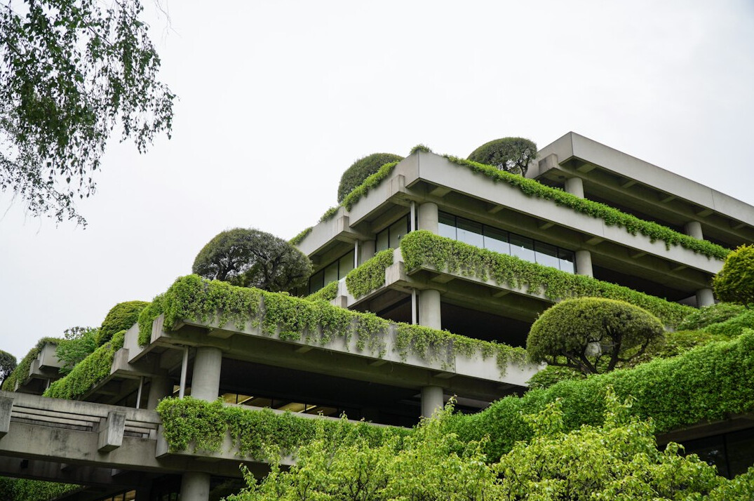 green office building